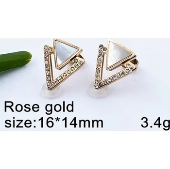 Náušnice Náušnice Chirurgická Ocel ocelové růžové zlato 20635