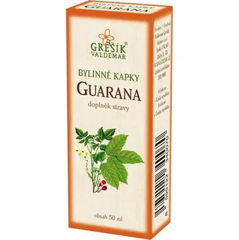 Přírodní produkt Grešík Guarana kapky 50 ml