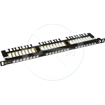Patch panel Solarix SX24HD-6-UTP-BK Speciální cena pro registrované