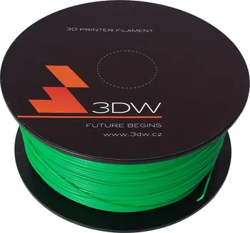 Struna k 3D tiskárně 3DW PLA filament 1,75 mm zelená