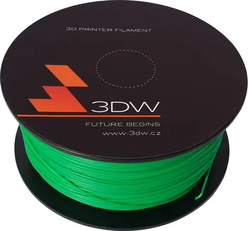 Struna k 3D tiskárně 3DW PLA filament 1,75 mm zelená