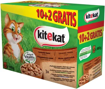 Krmivo pro kočku Kitekat kapsičky Lovecké menu 12 x 100 g