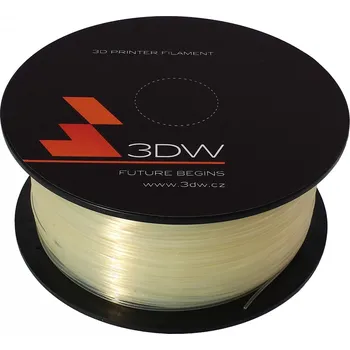 Filament 3DW PLA filament 1,75 mm transparentní, 1 kg