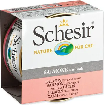 Krmivo pro kočku Schesir Cat konzerva losos přírodní 85 g