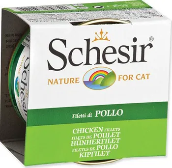 Krmivo pro kočku Schesir Cat konzerva kuřecí 85 g