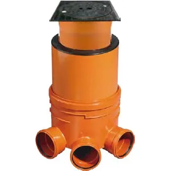 kanalizační vpusť OSMA kanalizační šachta DN400x1000 mm vícevtok - pro KG 160 poklop plný litina - 12,5t