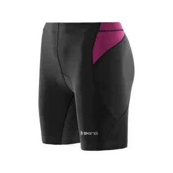 Dámské kraťasy Skins TRI 400 Womens Black/Orchid Shorts M; Černá kompresní oblečení + DÁREK DLE VÝBĚRU!
