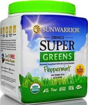 Přírodní produkt Sunwarrior Ormus Supergreens mátový Bio