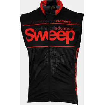 Dámská vesta CYKLISTICKÁ VESTA SWEEP NOWIND V004 černo/červená Varianta: 3XL