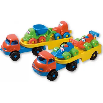 Hračka na písek Androni Giocattoli Veselá autíčka na návěsu