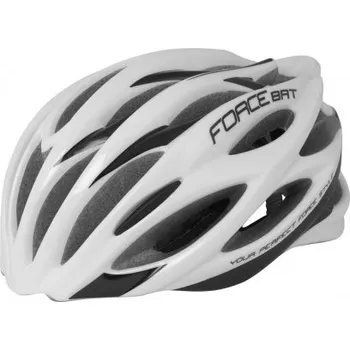 Cyklistická přilba Force Force Bat bílá/černá