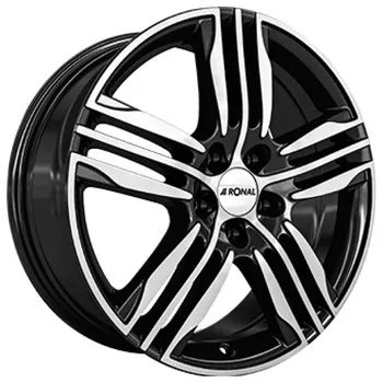 Alu kolo Ronal R57 černá-leštěné čelo 7,5x17 5x108 ET45