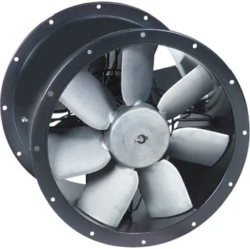 Průmyslový ventilátor Soler & Palau TCBBx2/4-450 průmyslový jednofázový středotlaký (dvojitý) axiální potrubní ventilátor