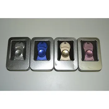 Gadget PRC Fidget spinner kovový dvojitý Stříbrná