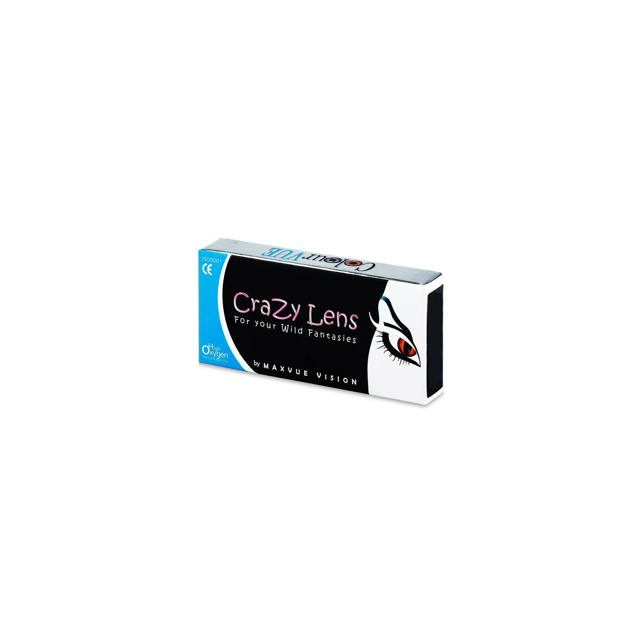 Fotografie 1 - Kontaktní čočky ColourVue Crazy Lens UV Glow Pink nedioptrické (2 čočky)