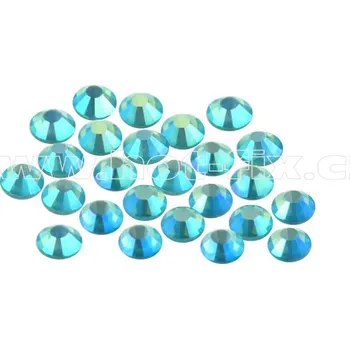 celobroušené hot-fix kameny Premium barva 520 AB Aquamarine, velikost SS6 až SS30, balení 144ks barva: celobroušený CBP/520 AB Aquamarine, velikost: velikost SS10, balení: balení 1grs /144ks