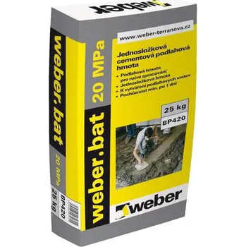 Stavební pojivo Weber Saint-Gobain Weber.bat potěr 20 MPa BP420 25 kg