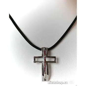 Náhrdelník Náhrdelník přívěsek Kříž červený 2452