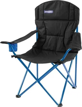 kempingová židle Spokey Angler De lux černé/modré