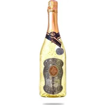 00 let (bez věku) Zlaté šumivé Narozeniny kovová etiketa (Gold cuvee sparkling - Dárky k narozeninám)