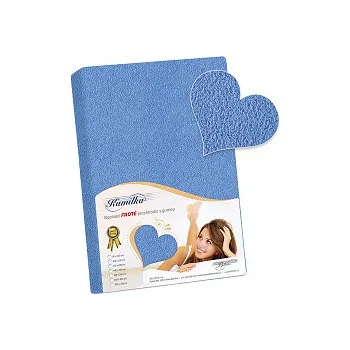 Prostěradlo Prostěradlo froté 130x200 cm modrá