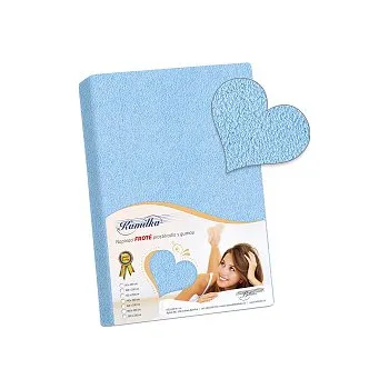 Prostěradlo Prostěradlo froté 130x200 cm světle modrá