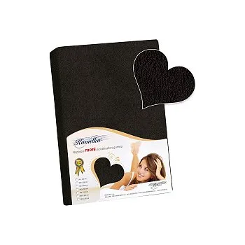 Prostěradlo froté 160x200 cm černá