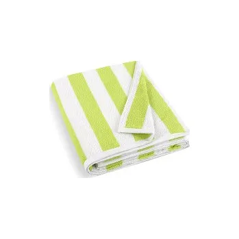 Plážová osuška froté 100x150 cm bílo-olivová