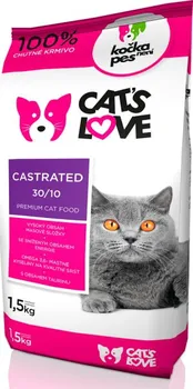 Krmivo pro kočku Cat's Love Castrated 1,5 kg
