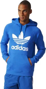 Adidas trefoil hoodie discount bluebird