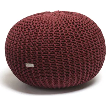 Taburet Justin Design Pletený puf velký