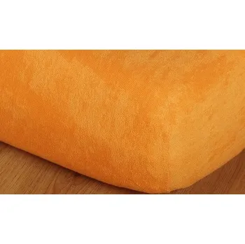Prostěradlo froté 220g 90x200 cm pomeranč