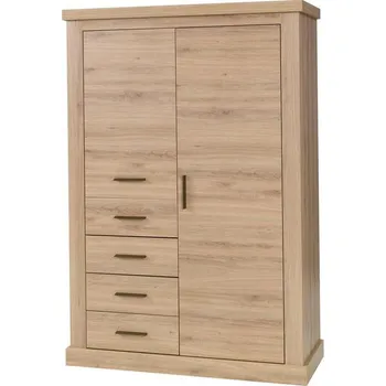 Obývací stěna Skříňka Amber AR4, 113 x 165 x 44 cm, dub divoký, borovice bílá, stirling