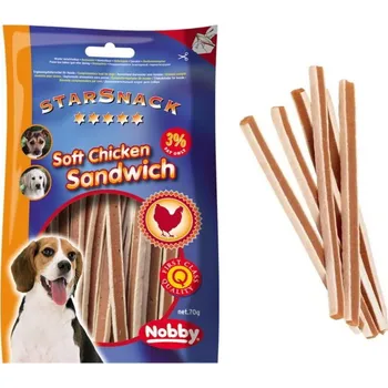 Pamlsek pro psa Nobby StarSnack Soft Chicken Sandwich kuře/ryba