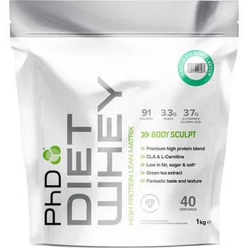 PHD Nutrition Diet Whey 1000 g, čokoláda/máta