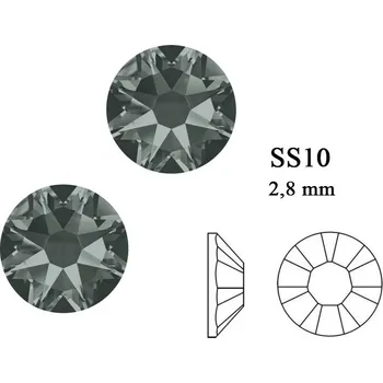 Swarovski Black Diamond SS10 50 ks