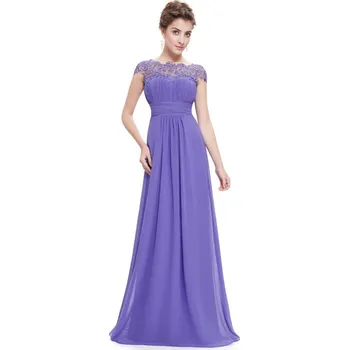 Dámské šaty Ever Pretty plesové šaty s krajkou fialkové 9993 Velikost: S / 36 / 04 / 08