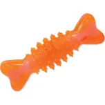 Dog Fantasy gumová kost oranžová 12 cm