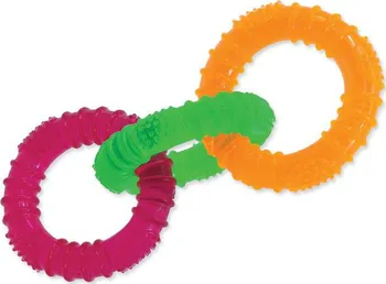 Hračka pro psa Dog Fantasy kruhy gumové barevné 16 cm