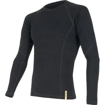 Sensor Merino DF dlouhý rukáv černé