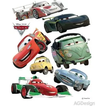 Samolepící dekorace Samolepka na zeď Disney auta 2 McQueen 65 x 85 cm DK 886
