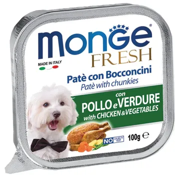 Krmivo pro psa Monge Fresh kuře se zeleninou 100 g
