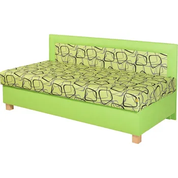 Postel Postel zvýšená s čelem Pavel 90 cm Zelená