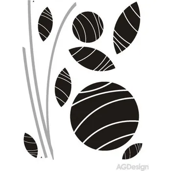 Samolepící dekorace Samolepka na zeď abstraktní květina 65 x 85 cm FL 0486 660