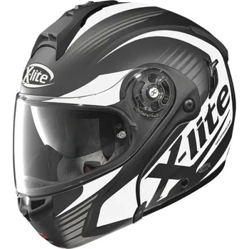 Helma na motorku X-lite X-1004 Nordhelle N-Com Flat Black/White