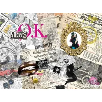 Fototapeta Fototapeta vliesová koláž z novin 360 x 270cm AG Design FTN XXL 0305 1032