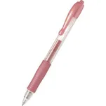 Gelové pero Pilot G-2 Metallic, růžová, 0,32 mm, stiskací mechanismus
