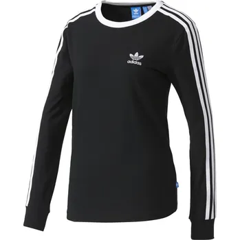 Dámské tričko adidas 3stripes LS Tee černé