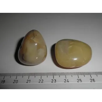 Přírodní kámen opál žlutý tromlovaný, cca 30 mm