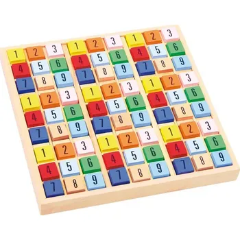 Dřevěná hračka Legler Sudoku - barevné kostičky